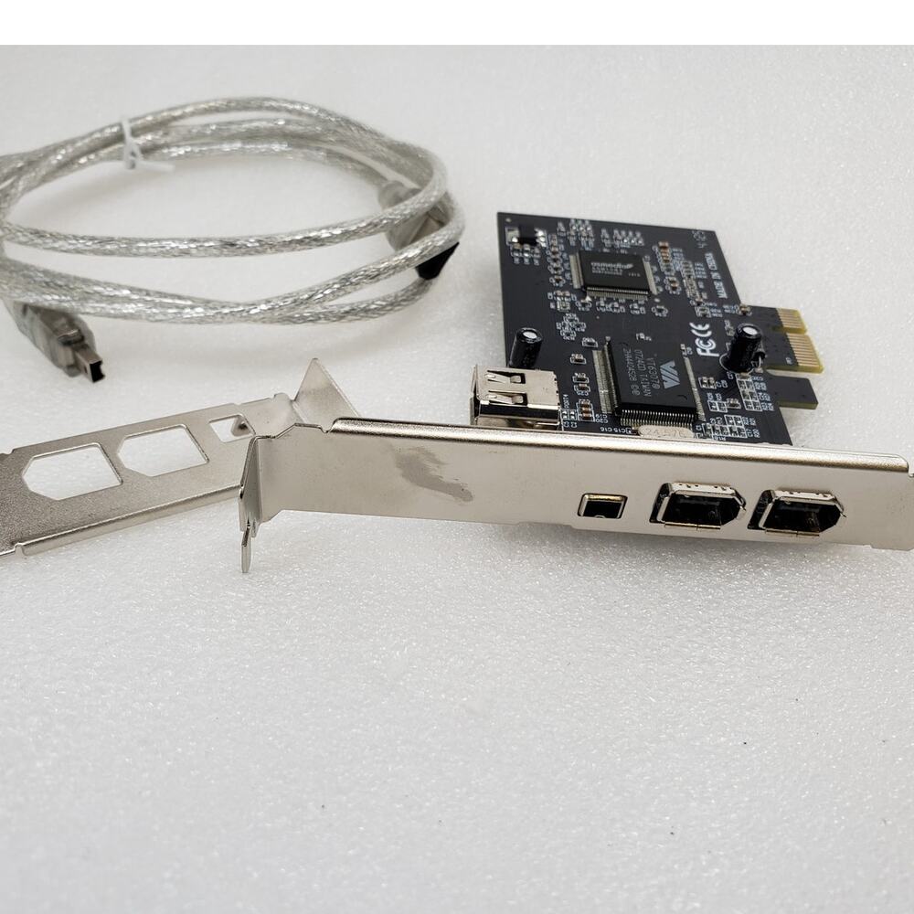 PCI Express FireWire 400 (IEEE 1394a) PCIe Expansion Card - VIA VT6307 Chipset